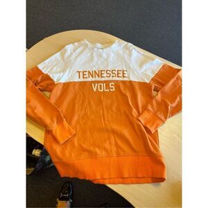 Vintage Hill Flint Tennessee Volunteers Orange & White Crew Neck Sweatshirt sz X